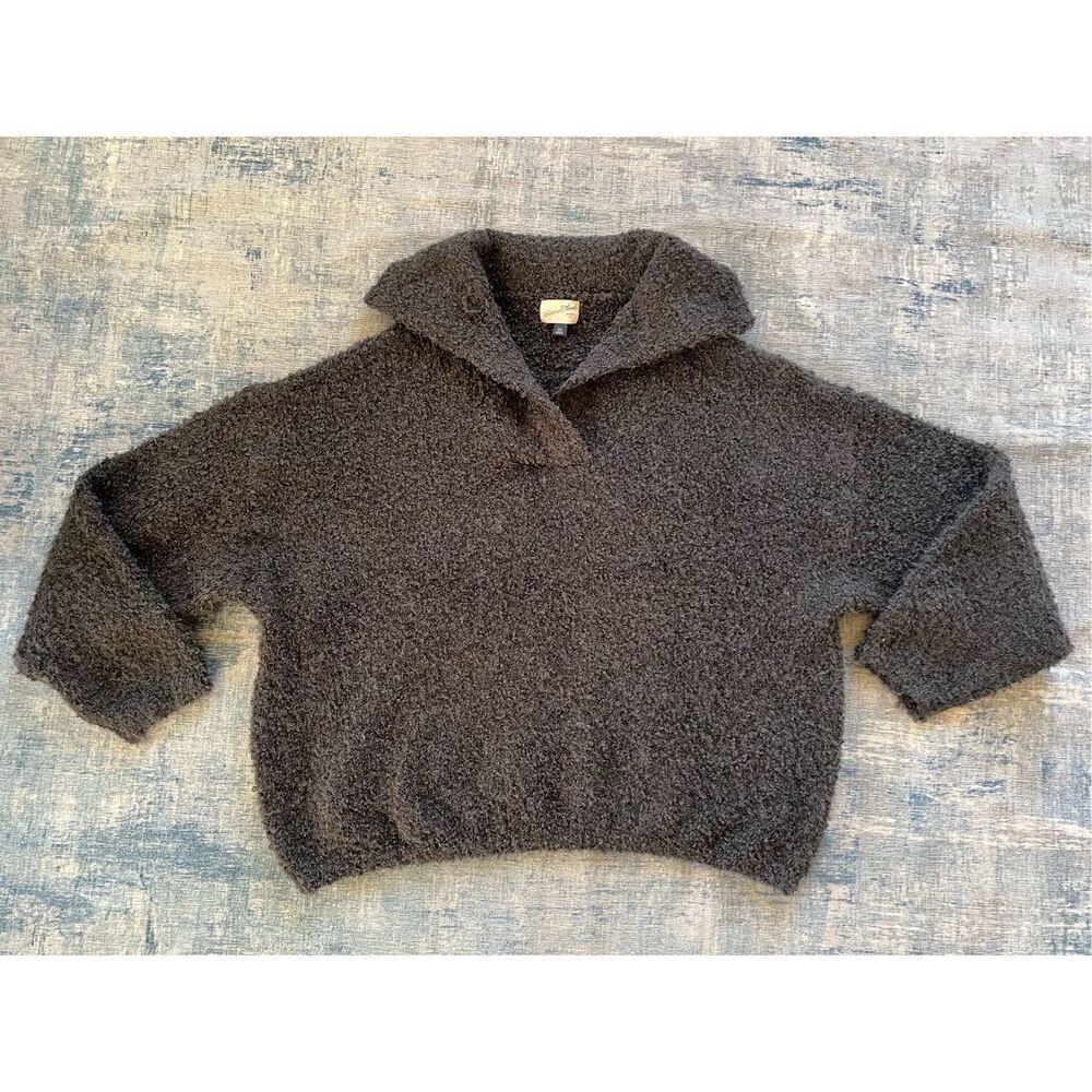 Universal Thread Dark Charcoal Gray Split Neck Lo… - image 2